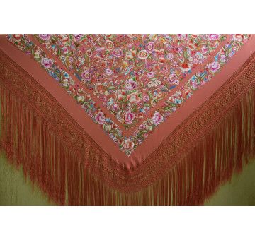 Mantón mano seda 140cm