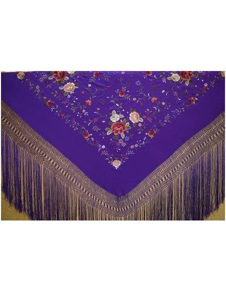 Mantón mano seda 135cm