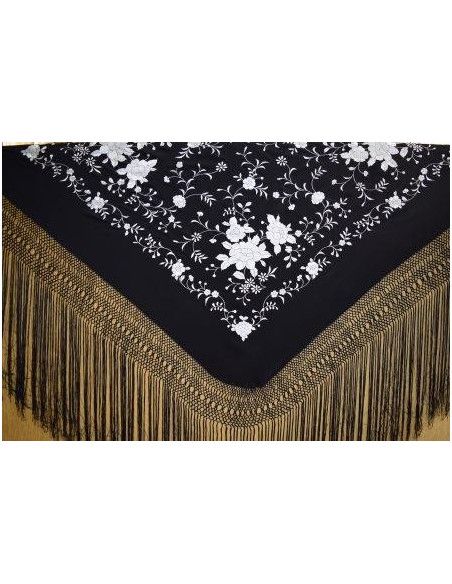 Mantón mano seda 135cm