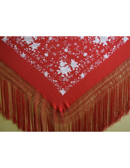 Mantón mano seda 135cm