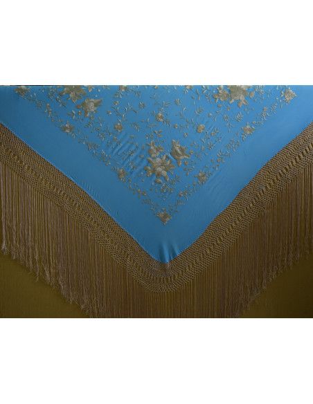 Mantón mano seda 135cm