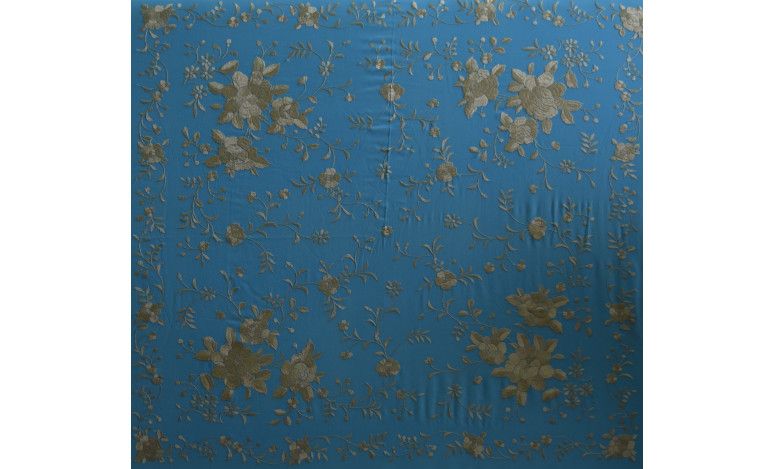 Mantón mano seda 135cm