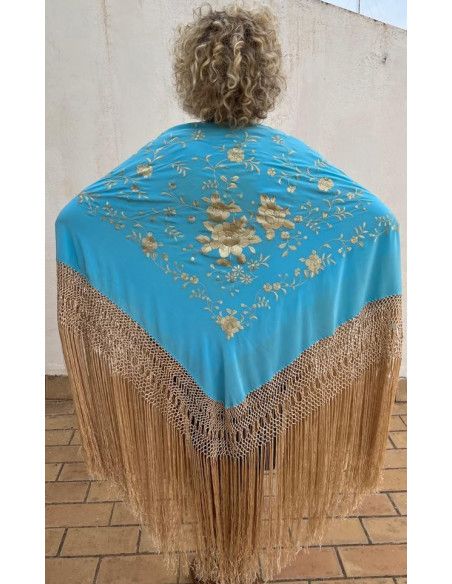 Mantón mano seda 135cm