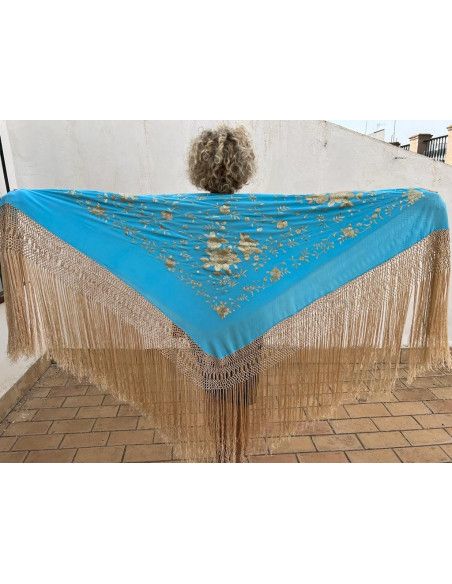 Mantón mano seda 135cm
