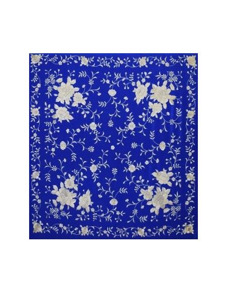 Mantón mano seda 135cm