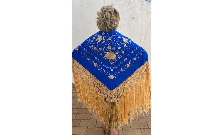 Mantón mano seda 140cm