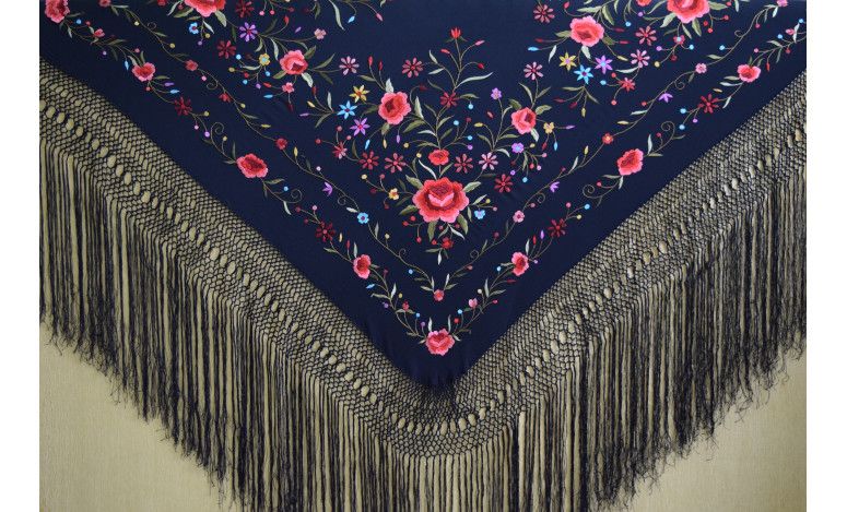 Mantón mano seda 140cm