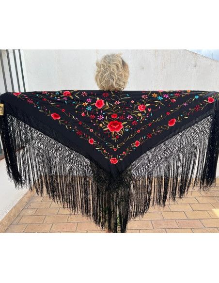 Mantón mano seda 140cm
