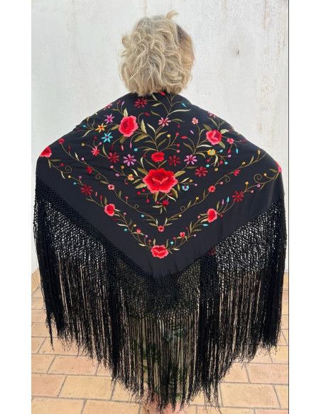 Mantón mano seda 140cm