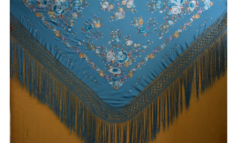 Mantón mano seda 140cm