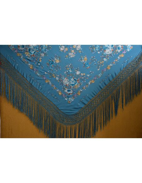 Mantón mano seda 140cm