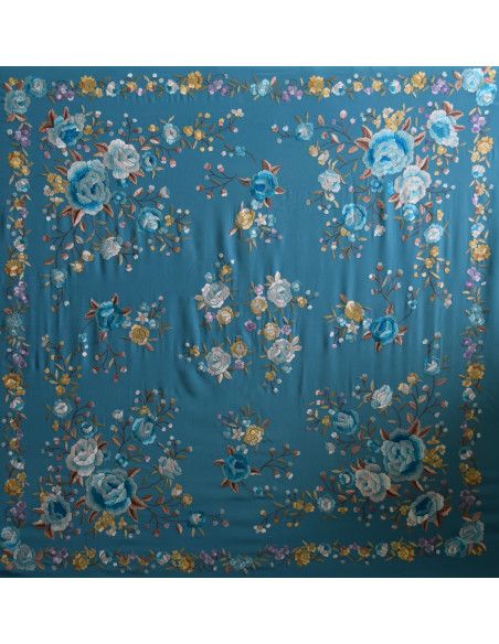 Mantón mano seda 140cm