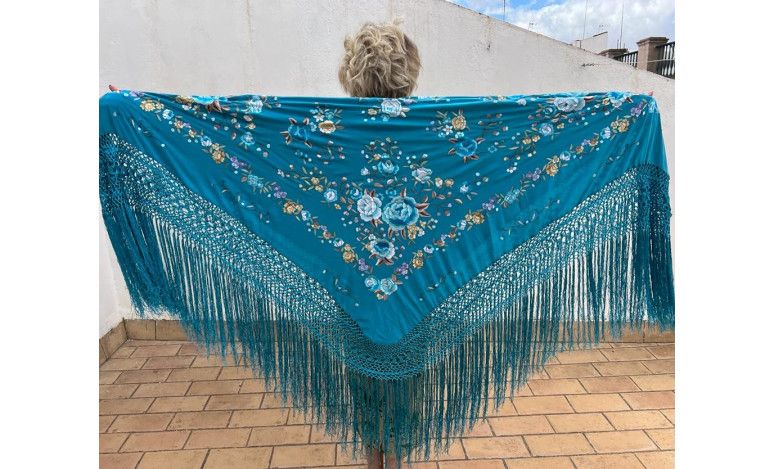 Mantón mano seda 140cm