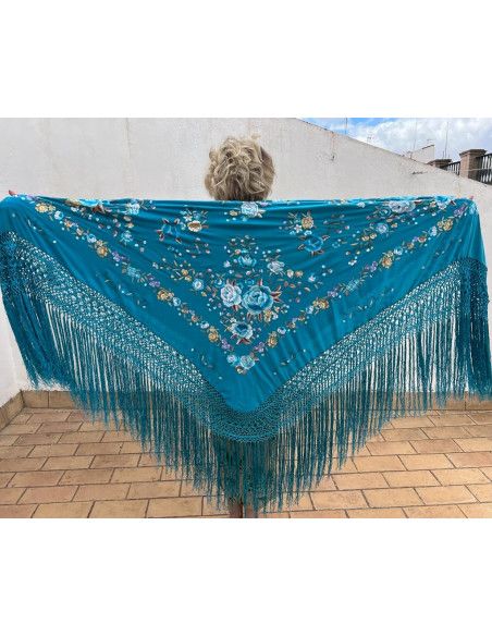 Mantón mano seda 140cm