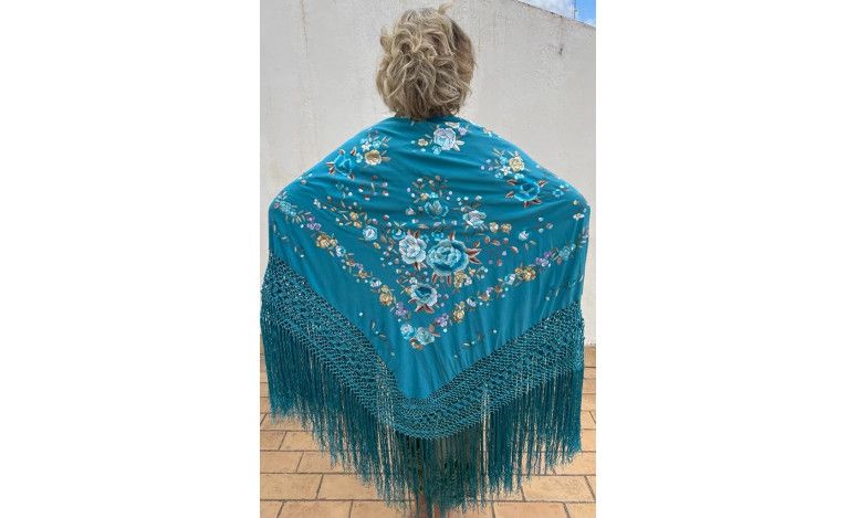 Mantón mano seda 140cm