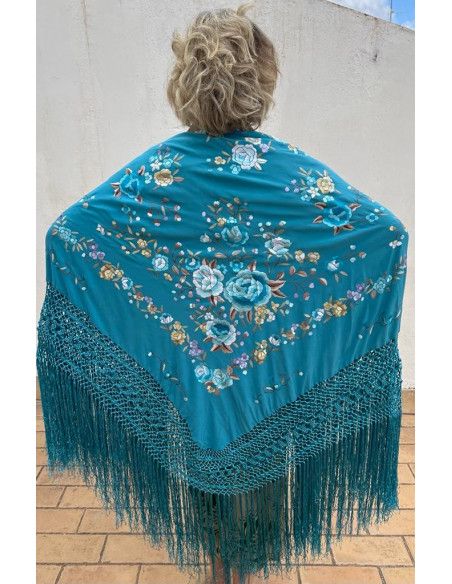 Mantón mano seda 140cm