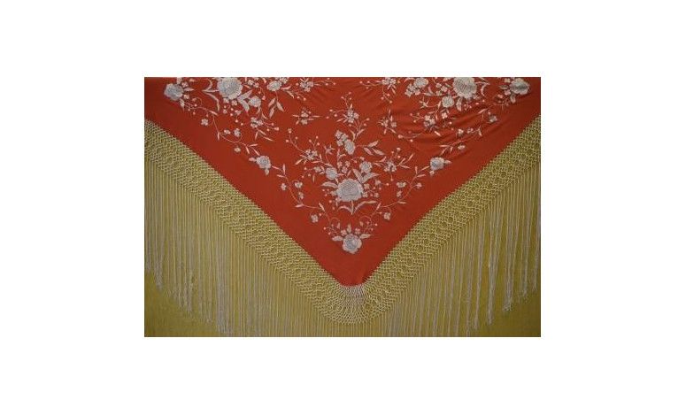 Mantón mano seda 115cm