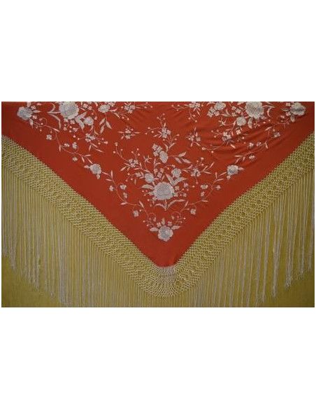 Mantón mano seda 115cm