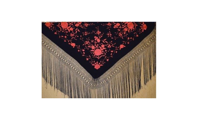 Mantón mano seda 115cm