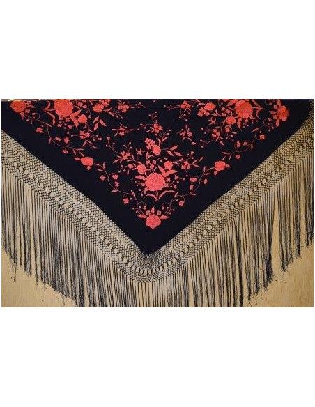 Mantón mano seda 115cm