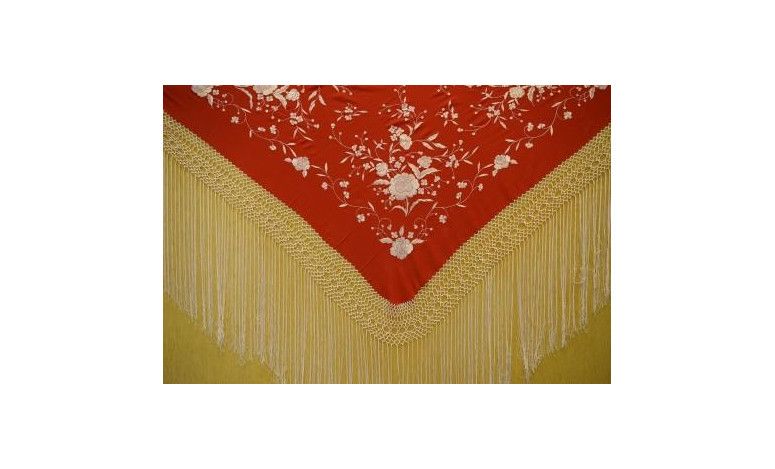 Mantón mano seda 115cm