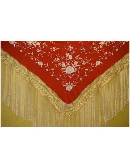 Mantón mano seda 115cm