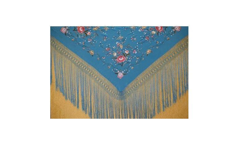 Mantón mano seda 115cm