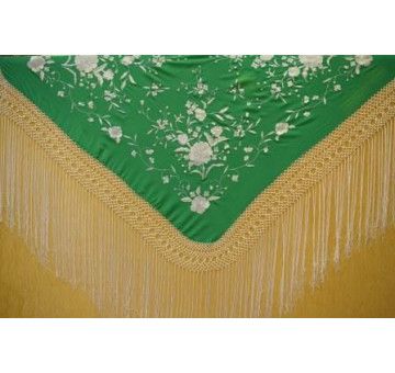 Mantón mano seda 115cm 2
