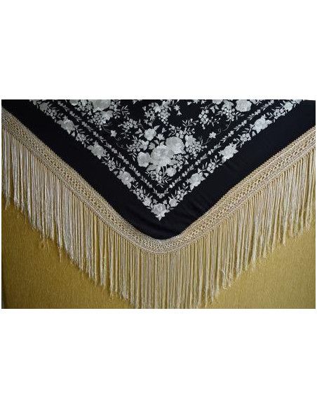 Mantón mano seda 140cm