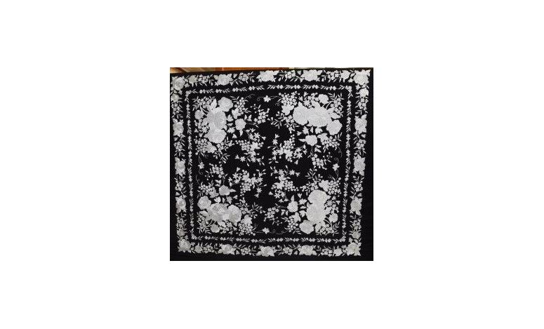 Mantón mano seda 140cm