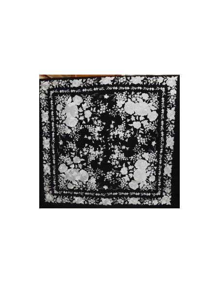 Mantón mano seda 140cm