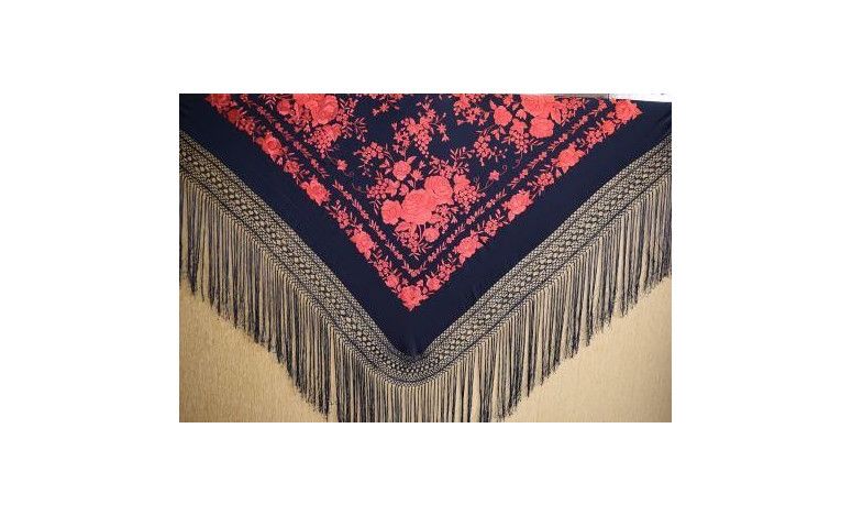 Mantón mano seda 140cm