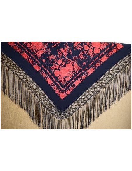 Mantón mano seda 140cm