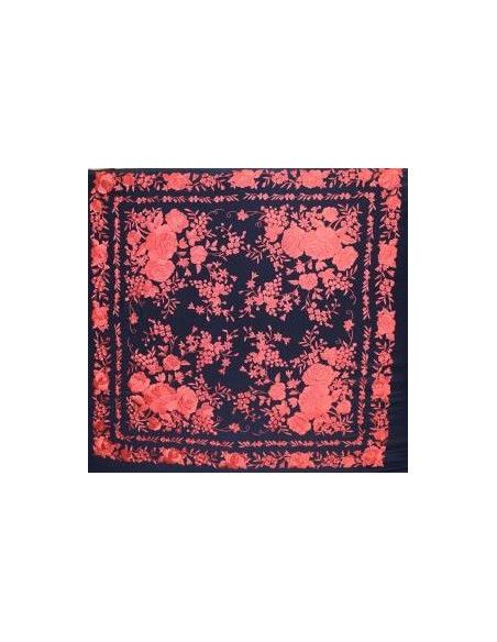 Mantón mano seda 140cm
