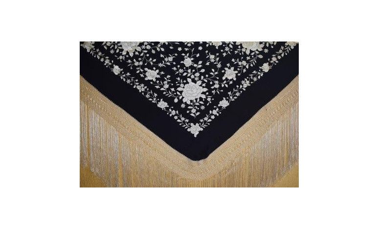 Mantón mano seda 140cm