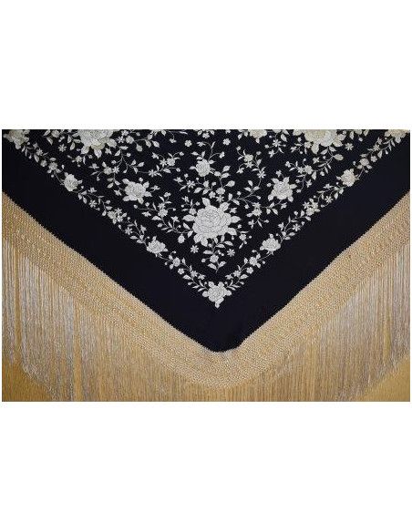 Mantón mano seda 140cm