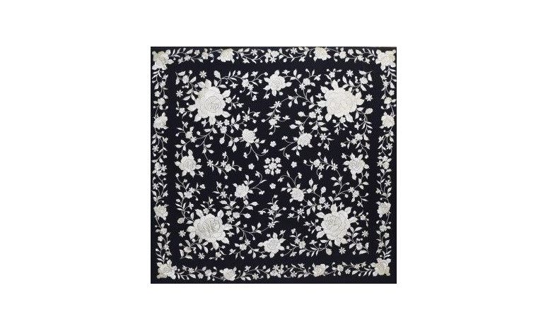 Mantón mano seda 140cm