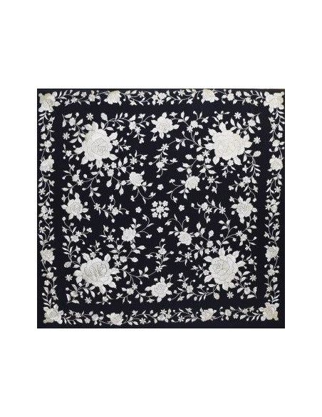 Mantón mano seda 140cm