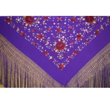 Mantón mano seda 140cm