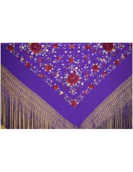 Mantón mano seda 140cm
