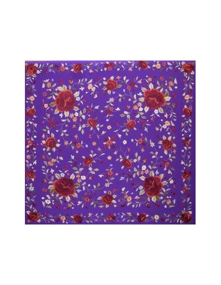 Mantón mano seda 140cm