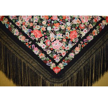Mantón mano seda 140cm