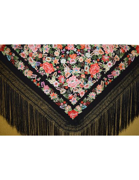 Mantón mano seda 140cm