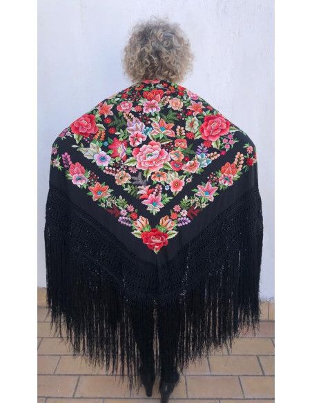 Mantón mano seda 140cm