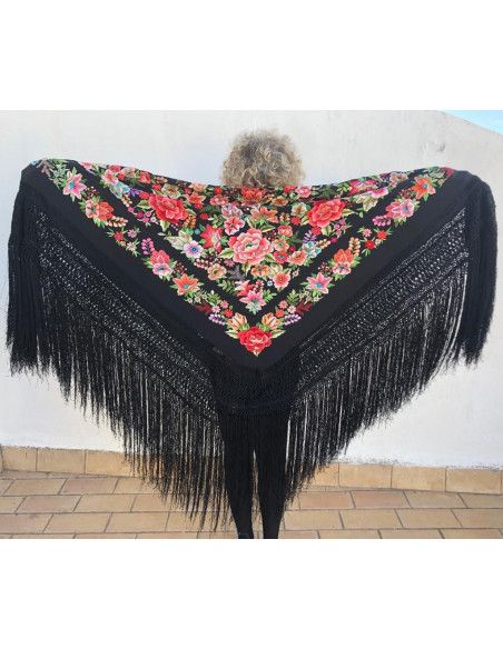 Mantón mano seda 140cm
