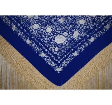 Mantón mano seda 140cm