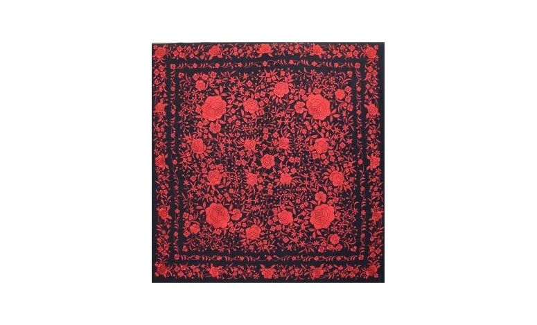 Mantón mano seda 140cm