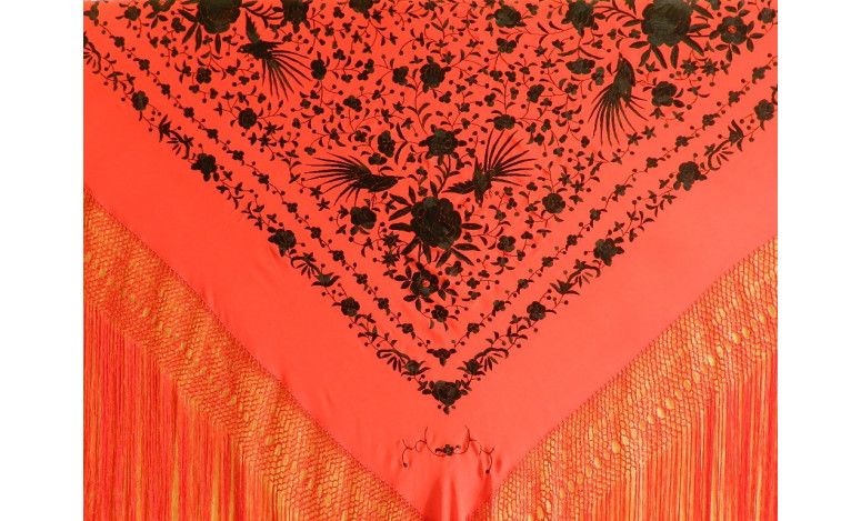 Mantón mano seda 140cm