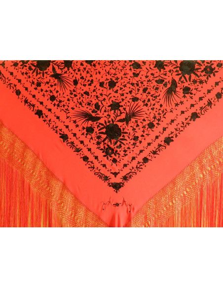 Mantón mano seda 140cm