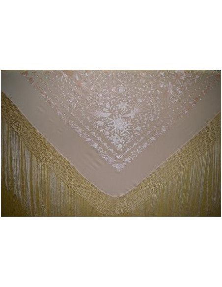 Mantón mano seda 140cm